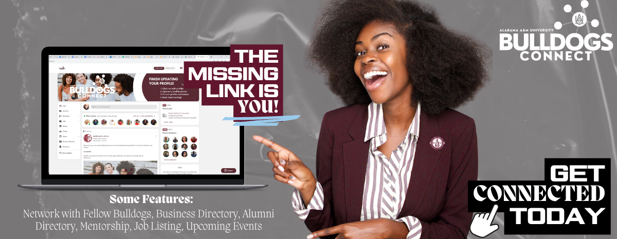 Join Bulldogs Connect Banner.  Get Connect with our Alumni Network